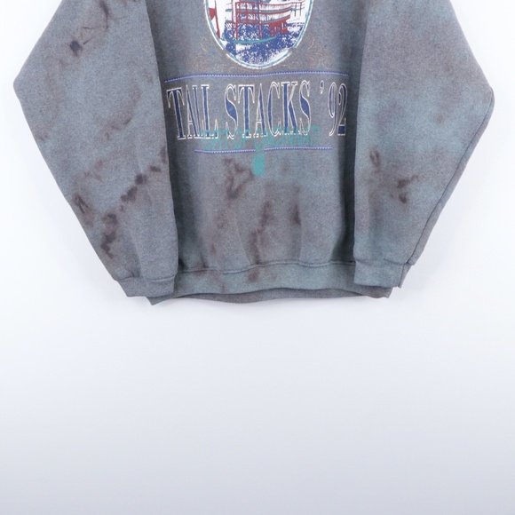 90s Tall Stacks Cincinnati Acid Wash Sweatshirt - Picture 3 of 8